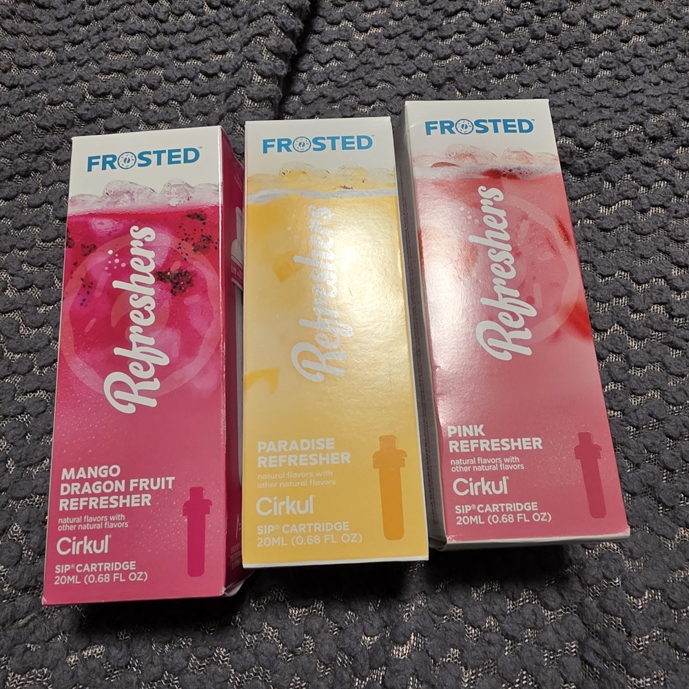 Cirkul Frosted Refreshers Variety Pack - Pink, Yellow, and Red